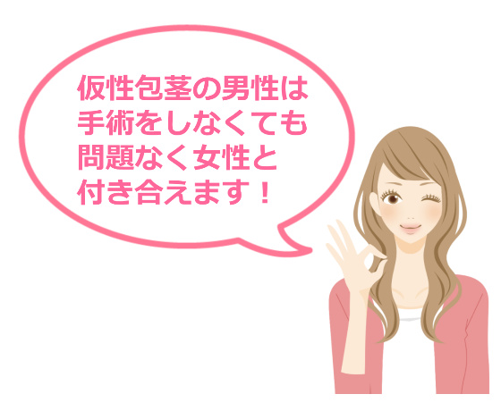 包茎男性は手術の必要なし-画像